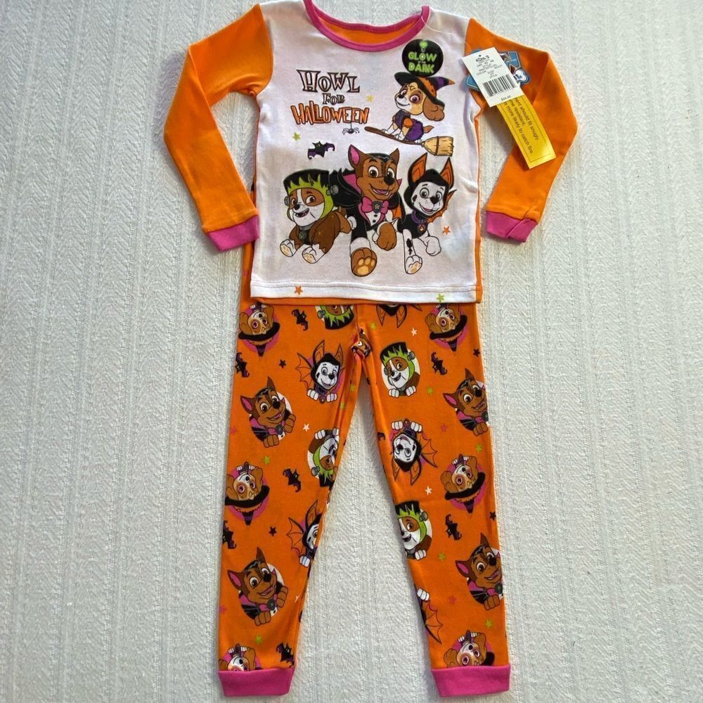 Paw Patrol Girls Size 4T Halloween Pajama Set